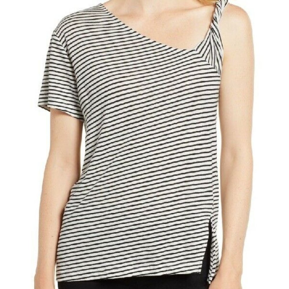 HABITUAL Large Jules Striped Linen T-shirt